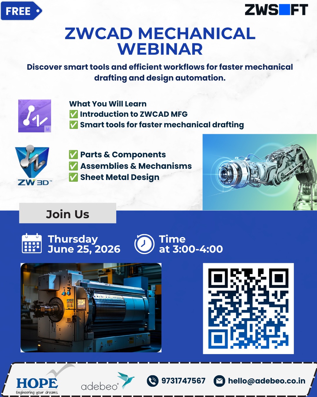 ZWCAD Mechanical Webinar - June 25, 2026