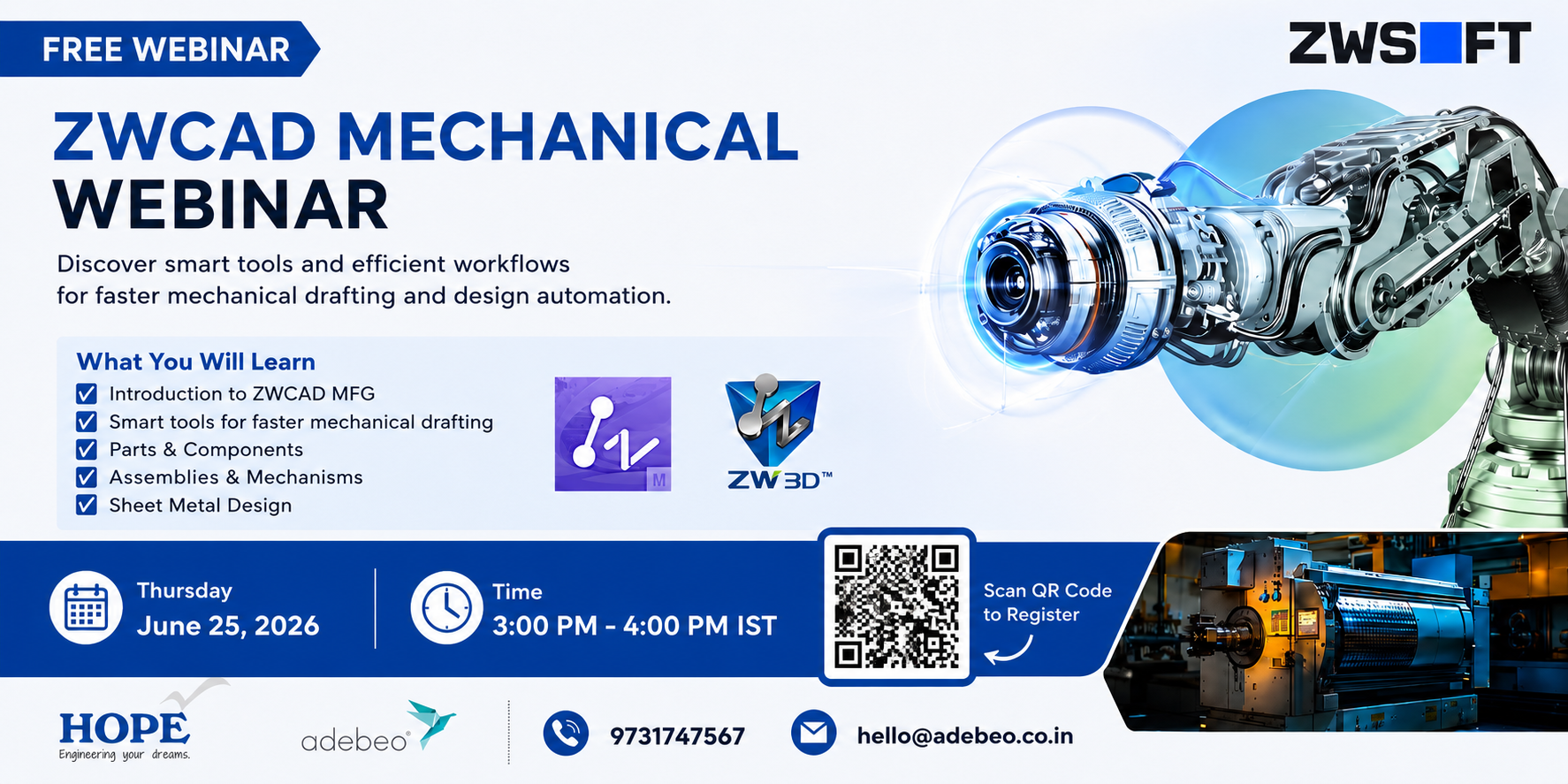 ZWCAD Mechanical Webinar - June 25, 2026